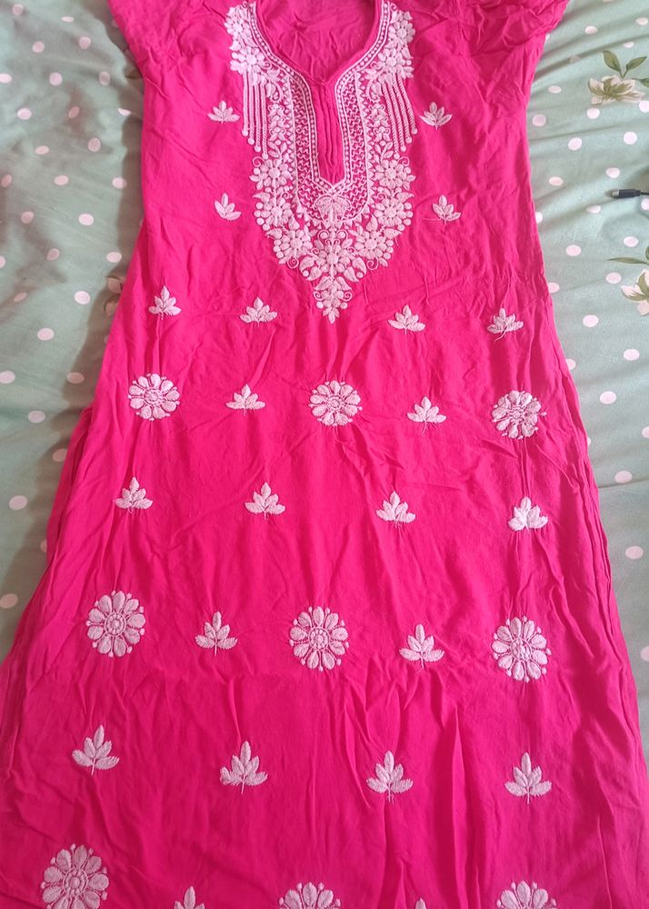 Chickan Embroidery Kurti