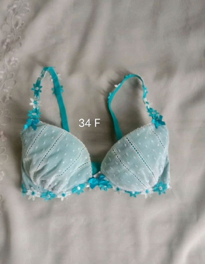 Beautiful Skyblue Bra Wired