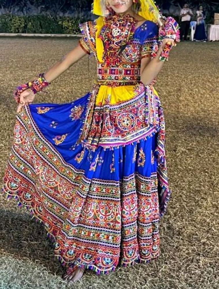 Navratri Cholly With Jewelry