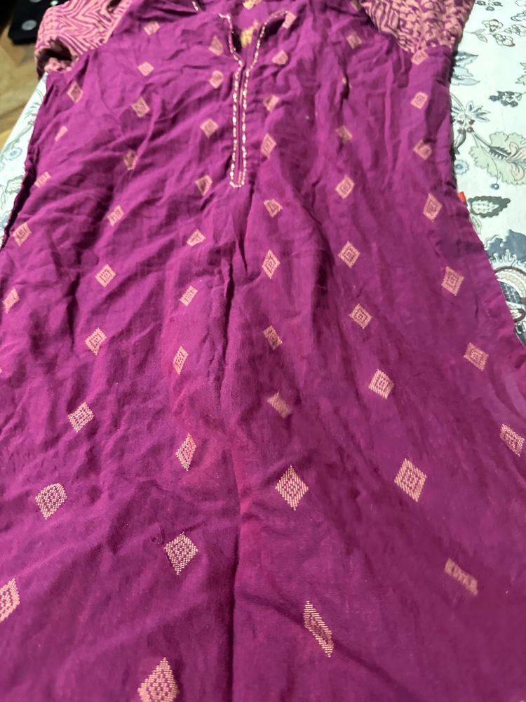 Biba Purple Fancy Kurti Unused Value Of Money