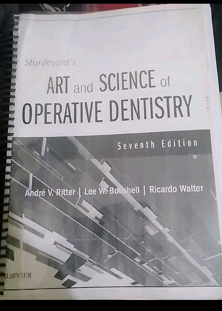 Book Of Operative Dentistry. Sturdevant