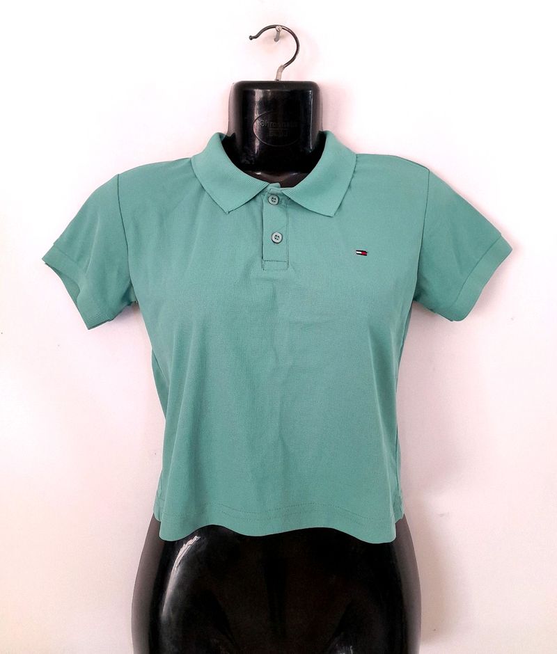 Sea Green Crop Top (Women's)