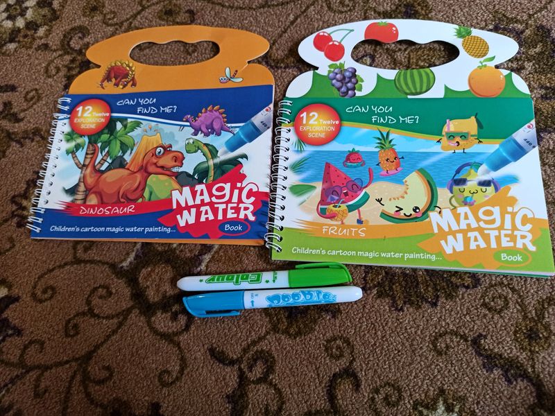 Magic Water Book Dino And Fruits