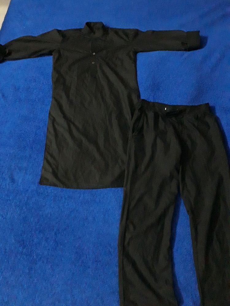 Black Colour Kurta Pajama For Men