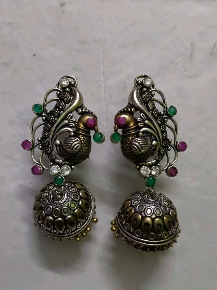 Peacock Shape Earings