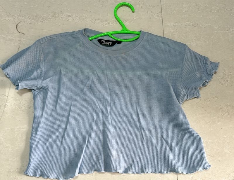 Blue Stretchable Top