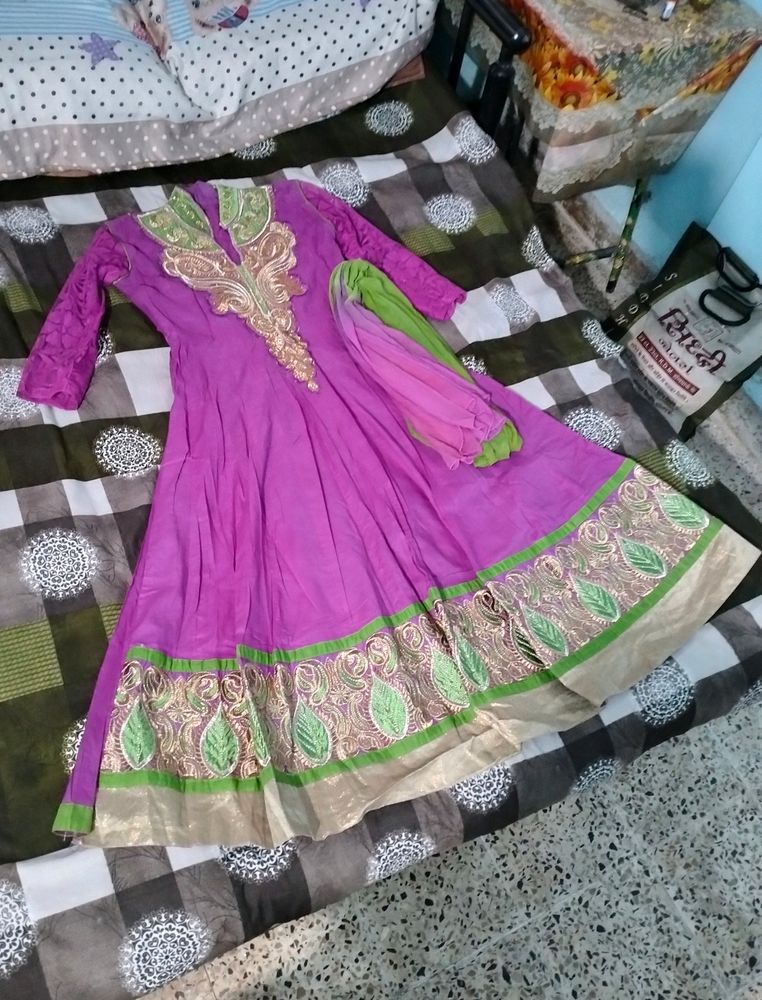 Cotton Anarkali+ DUPATTA😍OFFER PRICE ❗