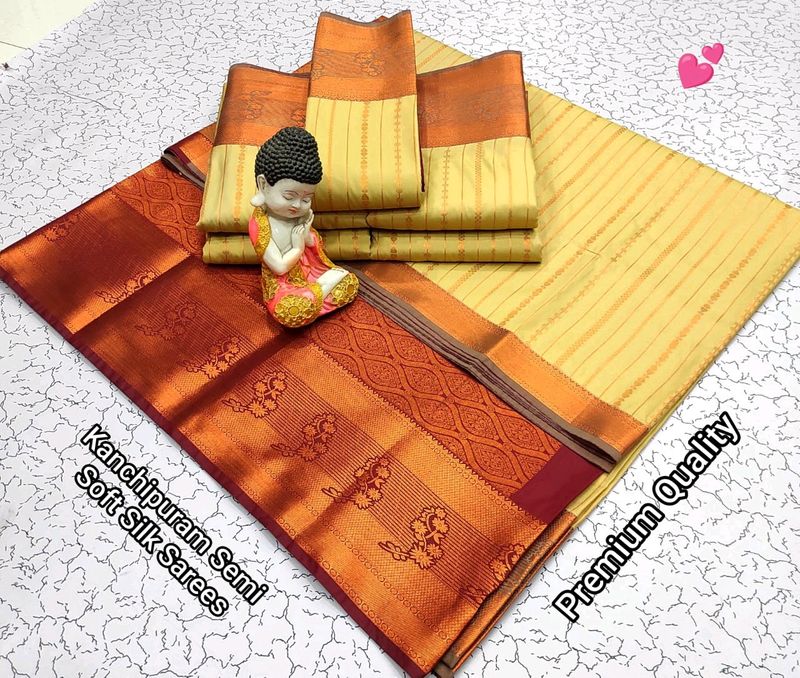 Kanchipuram semi Silk Saree