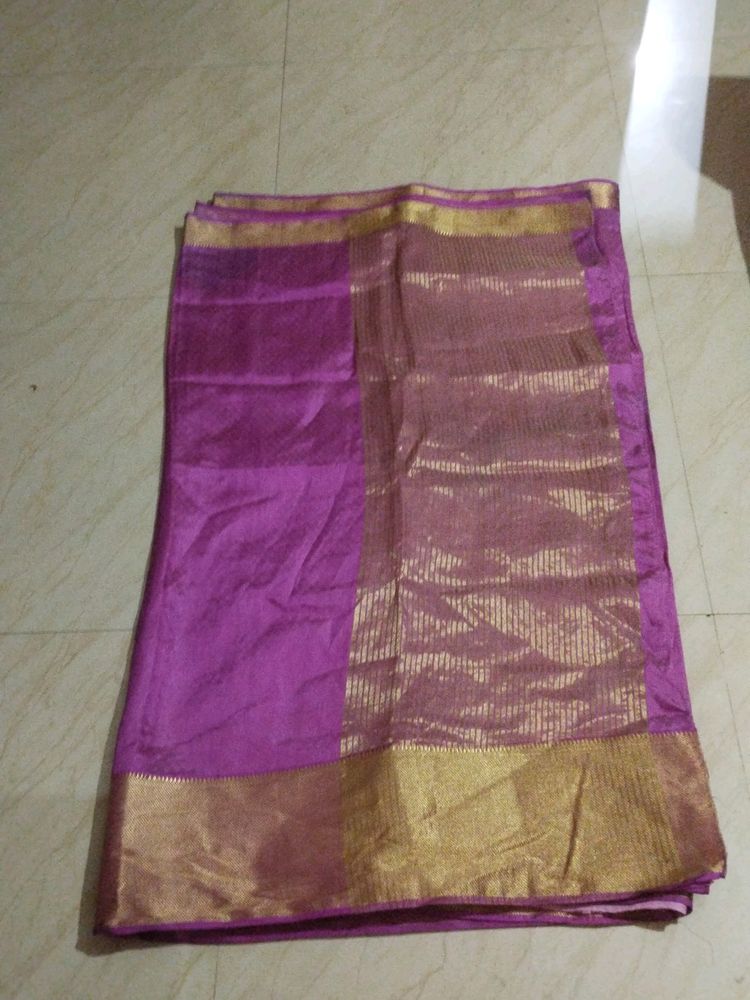 Silk Saree With Jarry