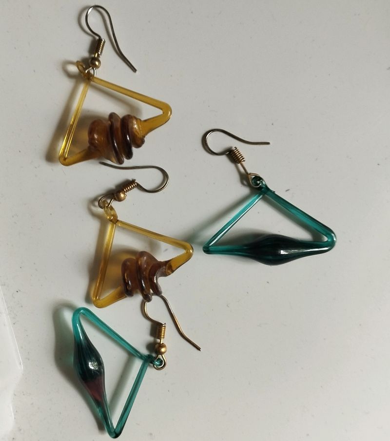 Glass Type Earrings