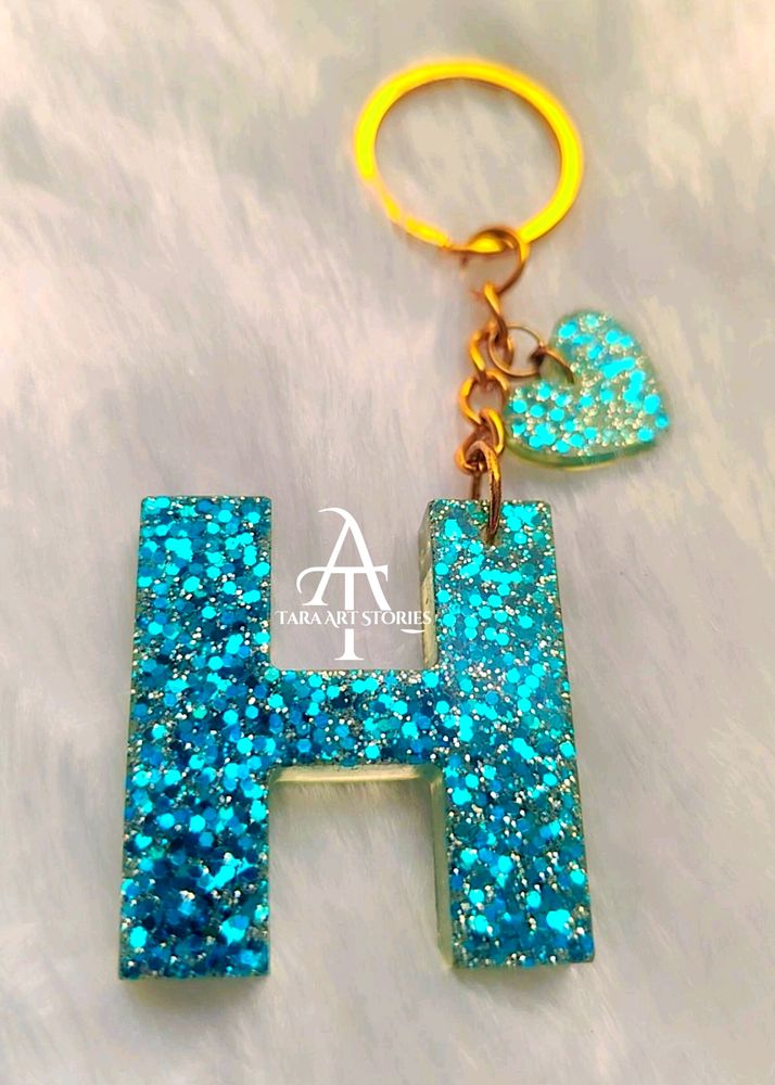 'H' Initial Keychain ❤️