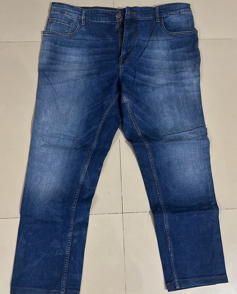Navy Blue Men Jeans For Small Party