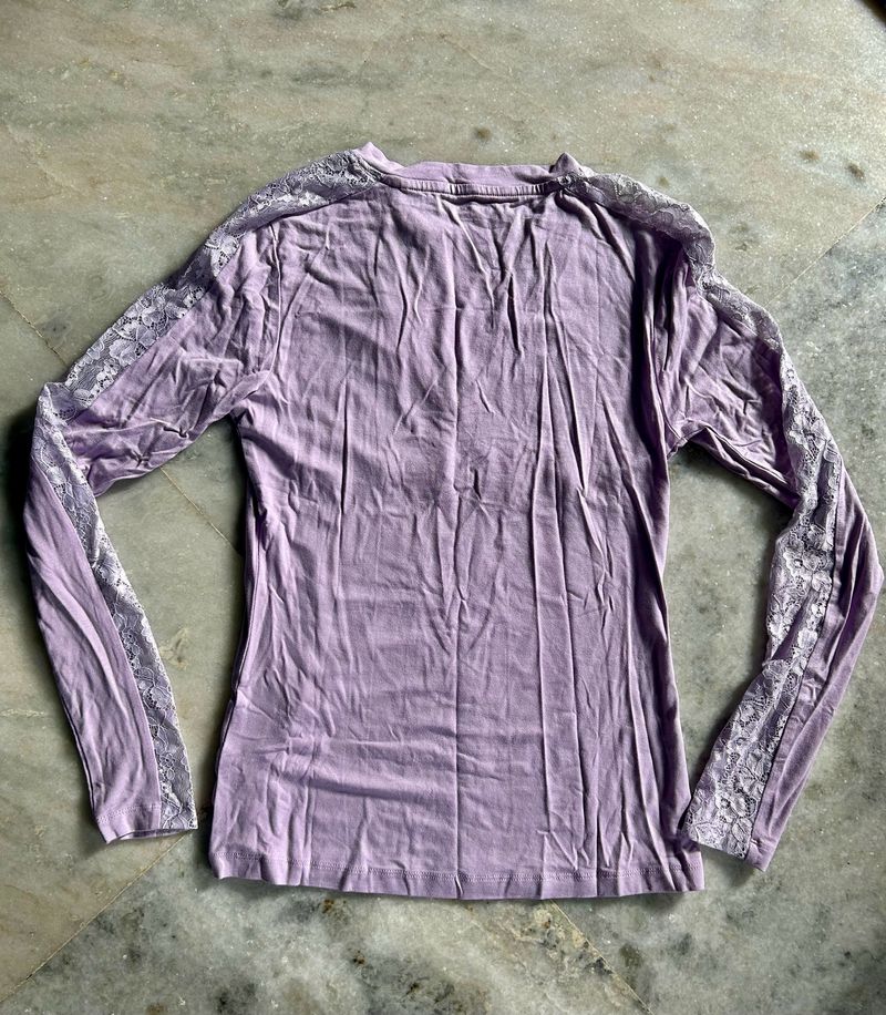 Bebe Women Purple Slim Fit Top