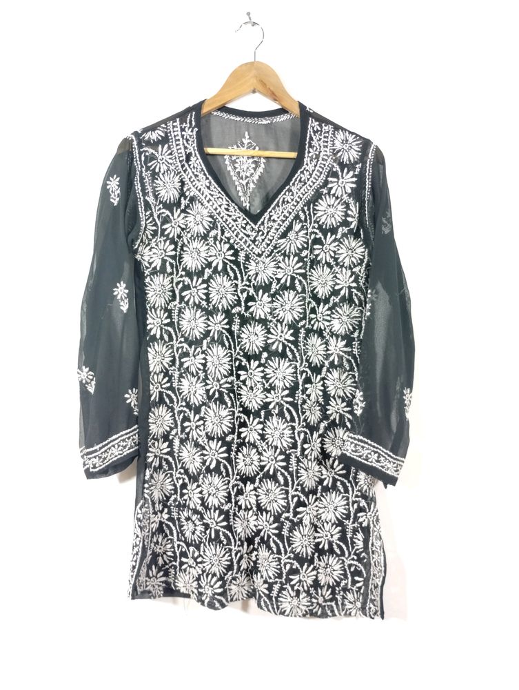 Black Chicken Curry Kurti (Women)