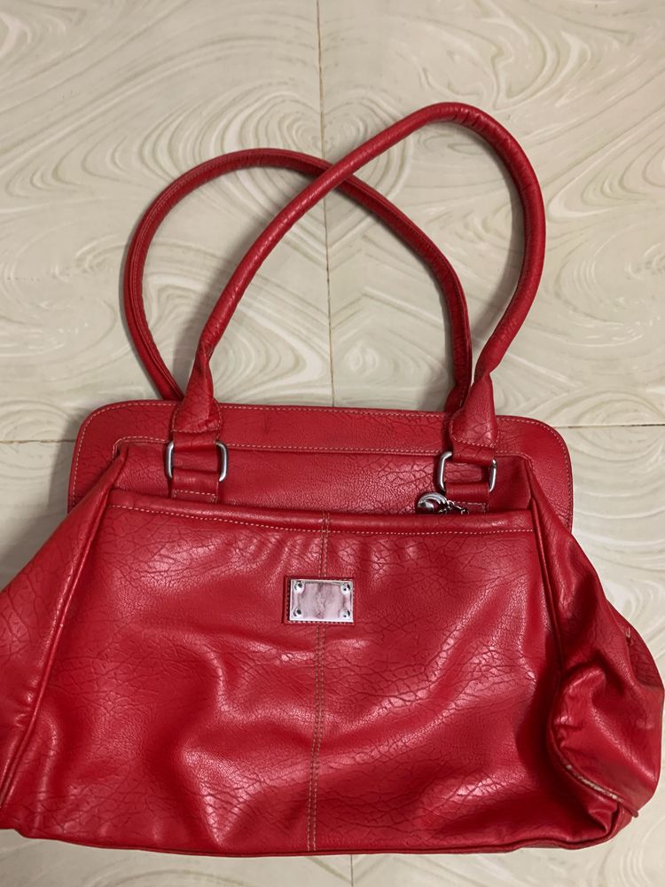 Red Colour Handbag