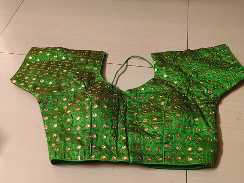 Mirror Work Padded Blouse