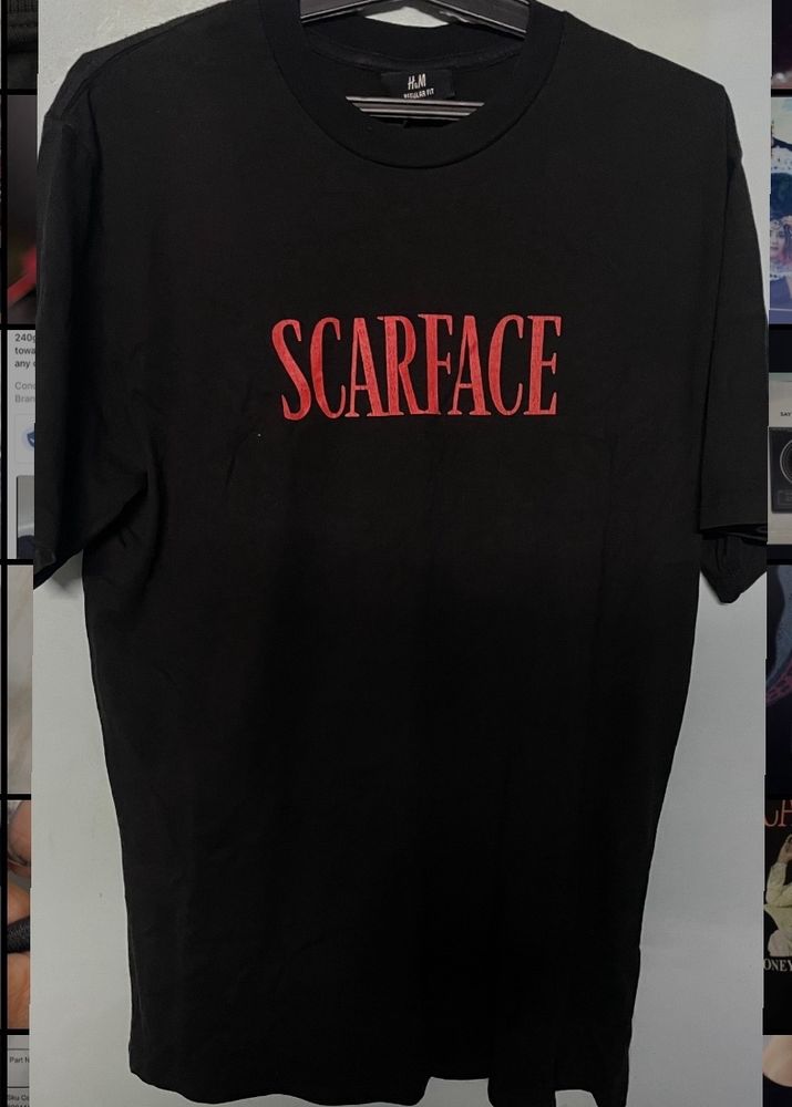 Scarface MONEY POWER RESPECT H&M Black T-shirt