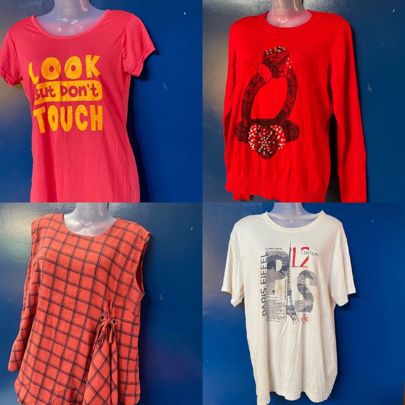 Combo Of 4 Tops #womanwear #tshirts #tops #combo