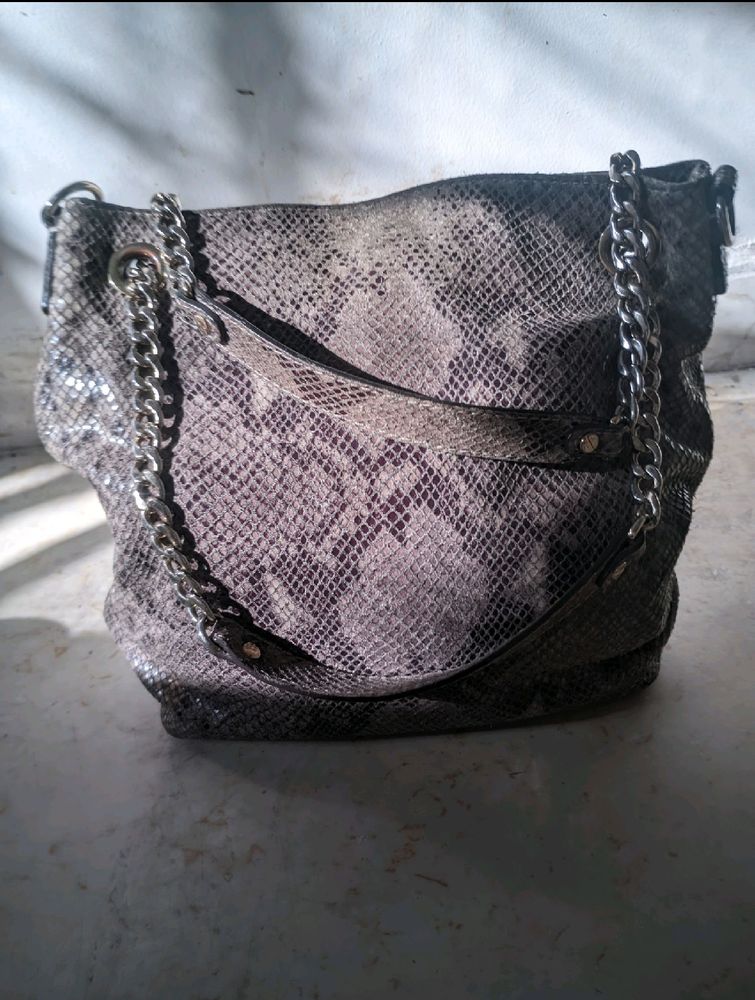 Michael Kors Python Embossed Leather Bag