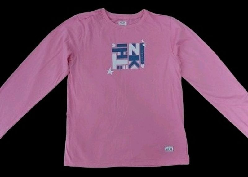 Abof Light Pink Full Hands T-Shirt