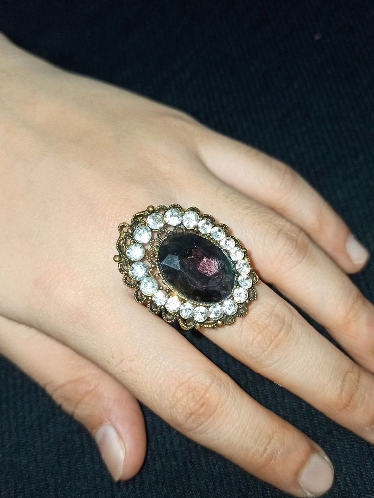 Finger Ring.... Dark Purple Colour