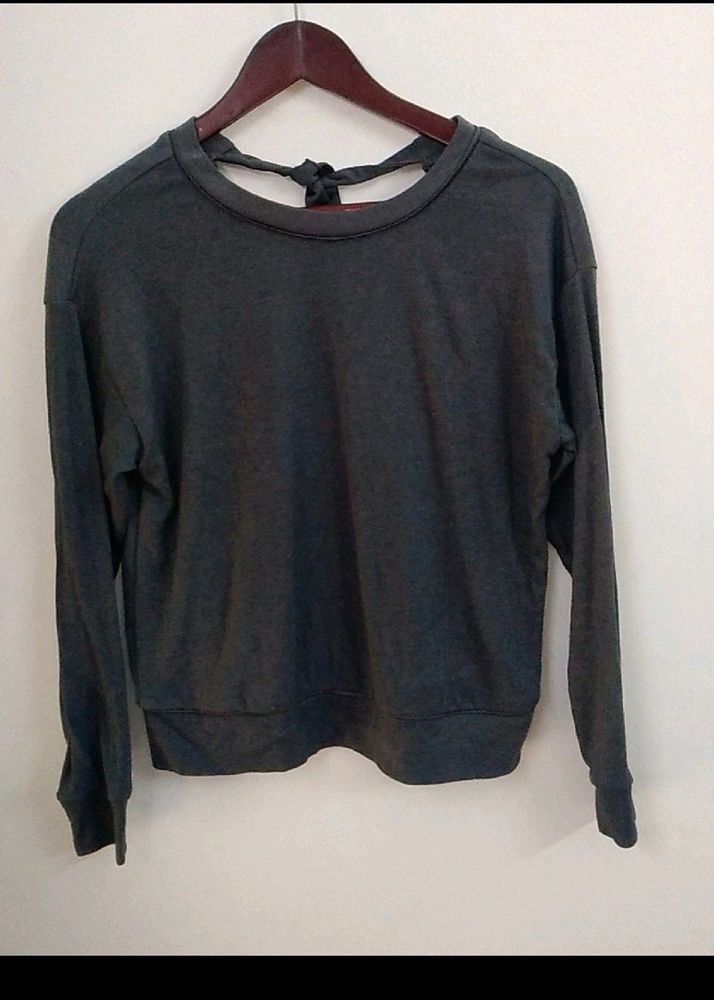 Grey Full.sleeve TOP For.women