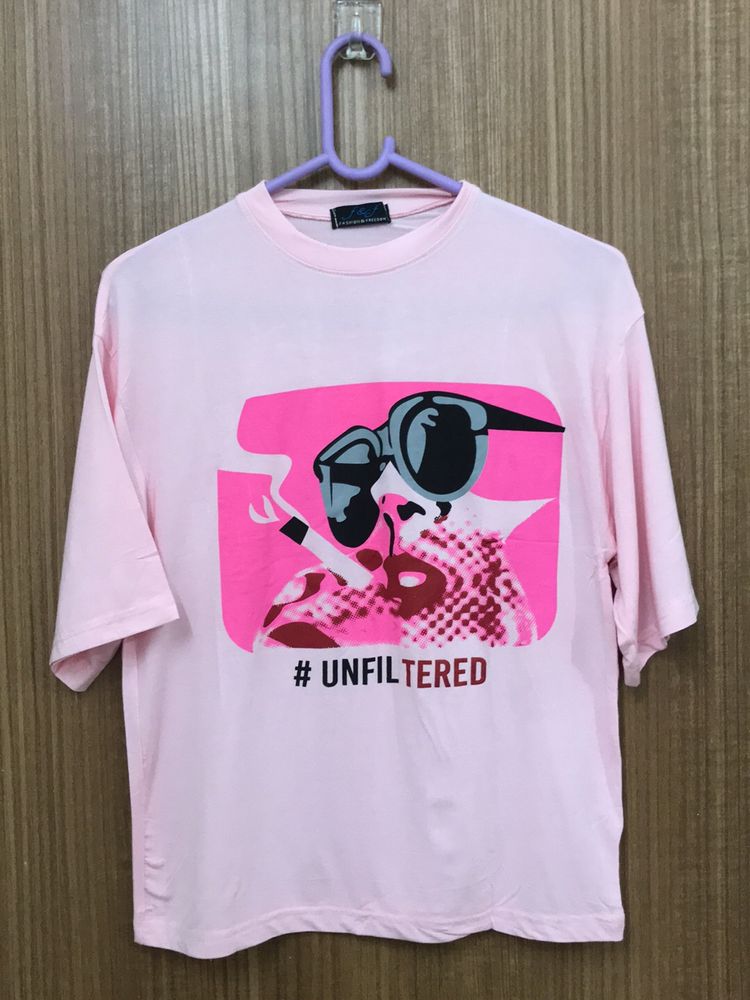 Baby Pink #Unfiltered Print T-shirt