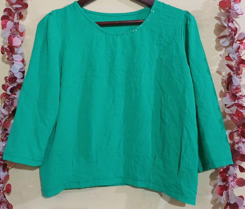 Very Beautiful Sea Green Top