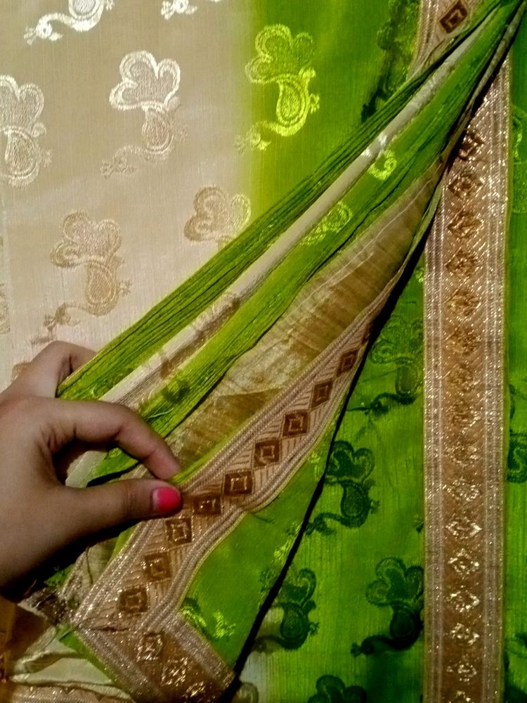 Lime Green Saree💚