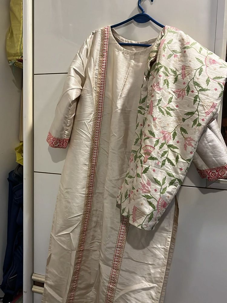 Cotton Silk Kurta Set