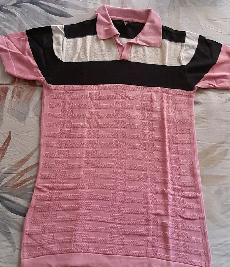 Pink And Black Tshirt