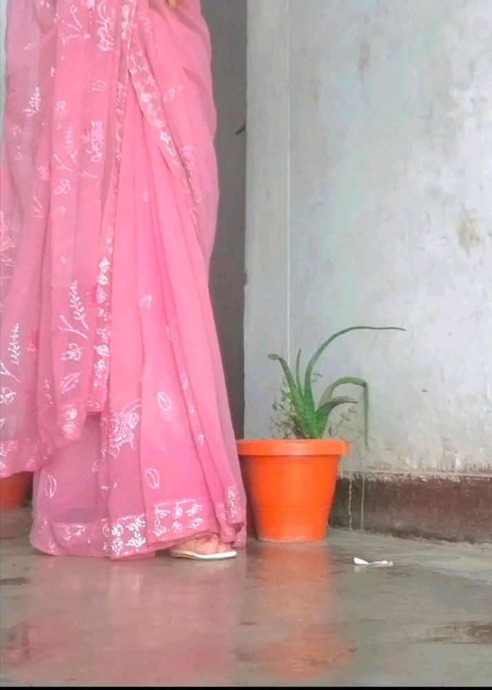 Pink Saree