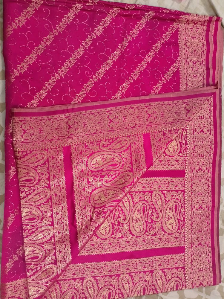Festive Pink Saree