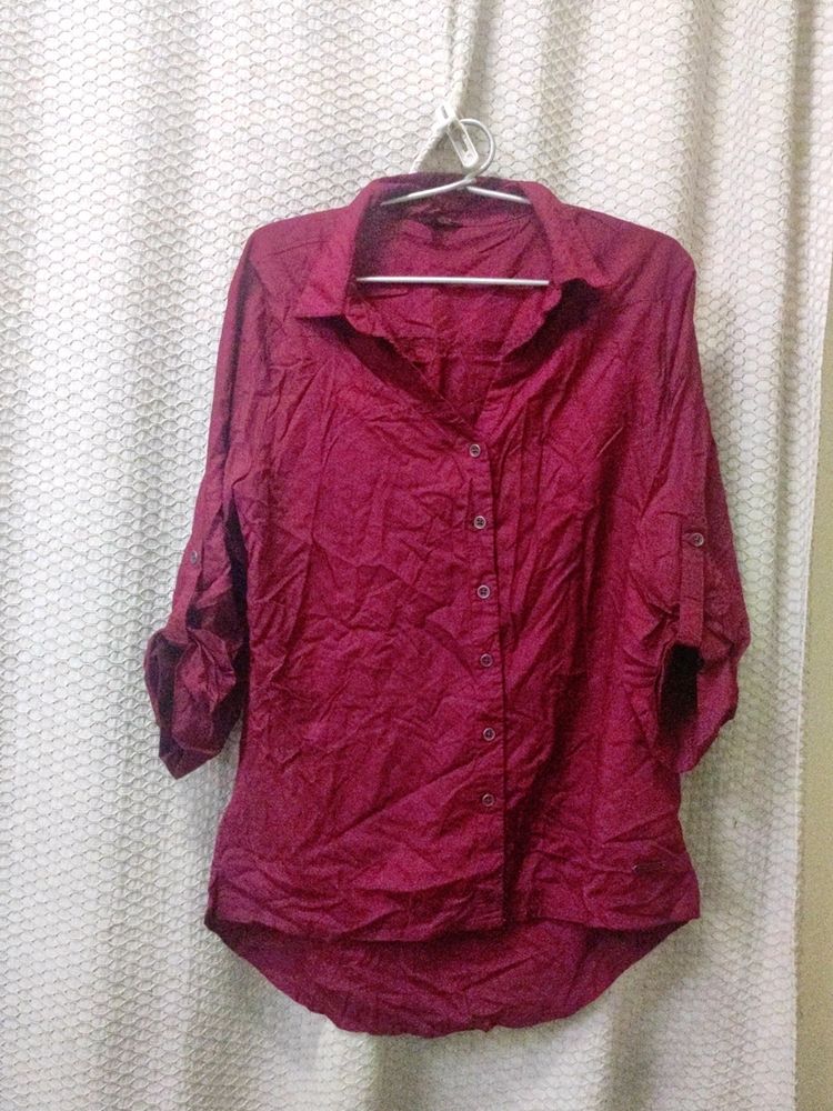 Maroon Button Down Roadster Shirt