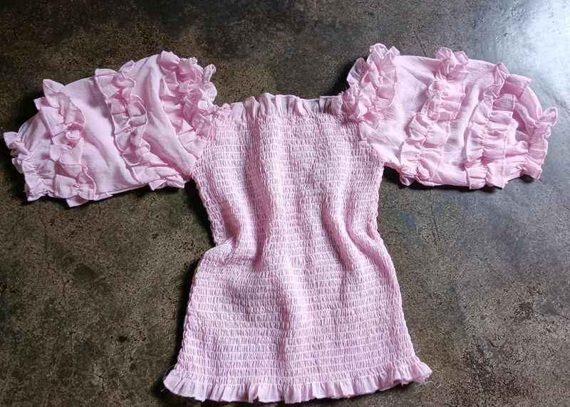 Baby Pink Korean Top