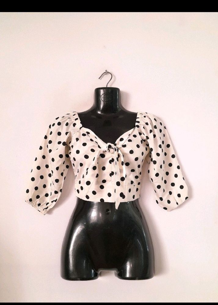 Polka Dots Crop Top 💕