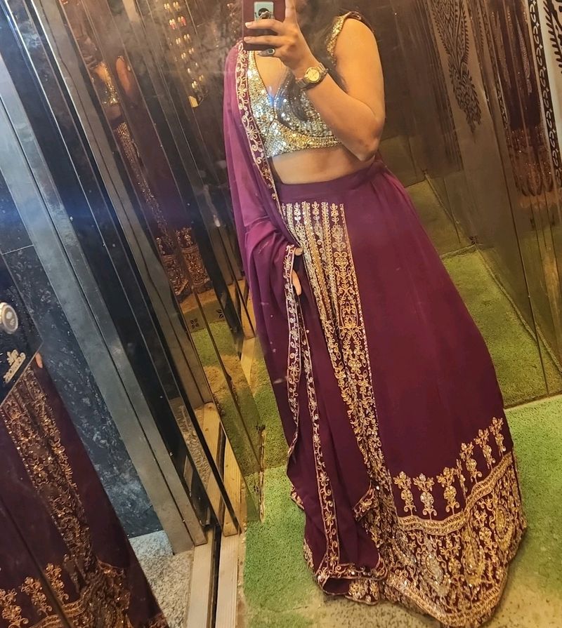 Purple Colur Legha Choli