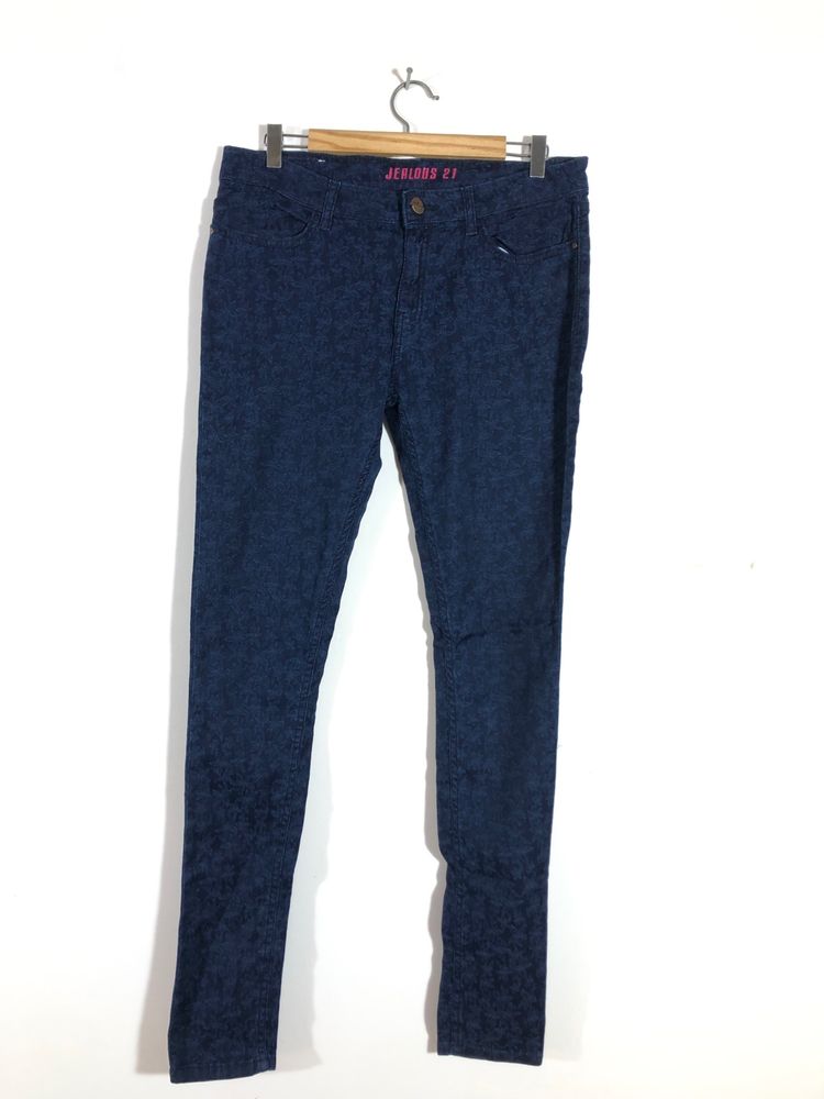 Blue Printed Jeans(Women’s)