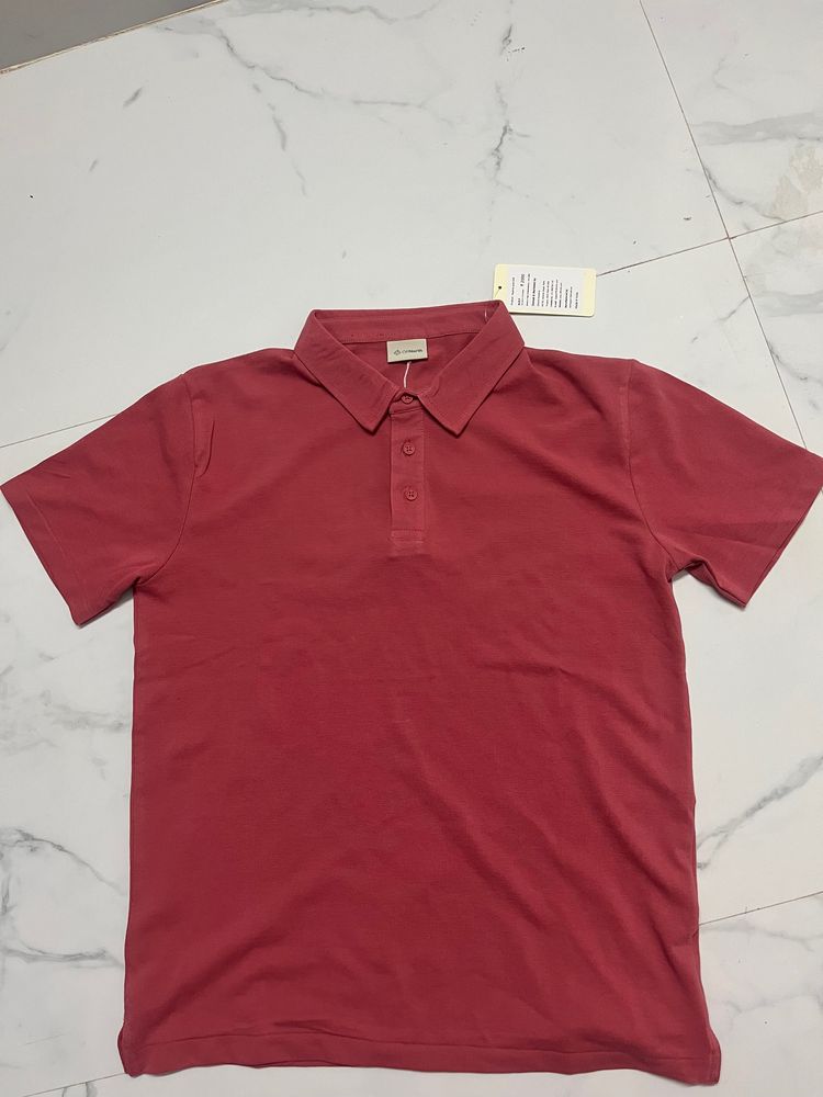 Brand New Cotton T-shirt For Men- Rust Pink Colour