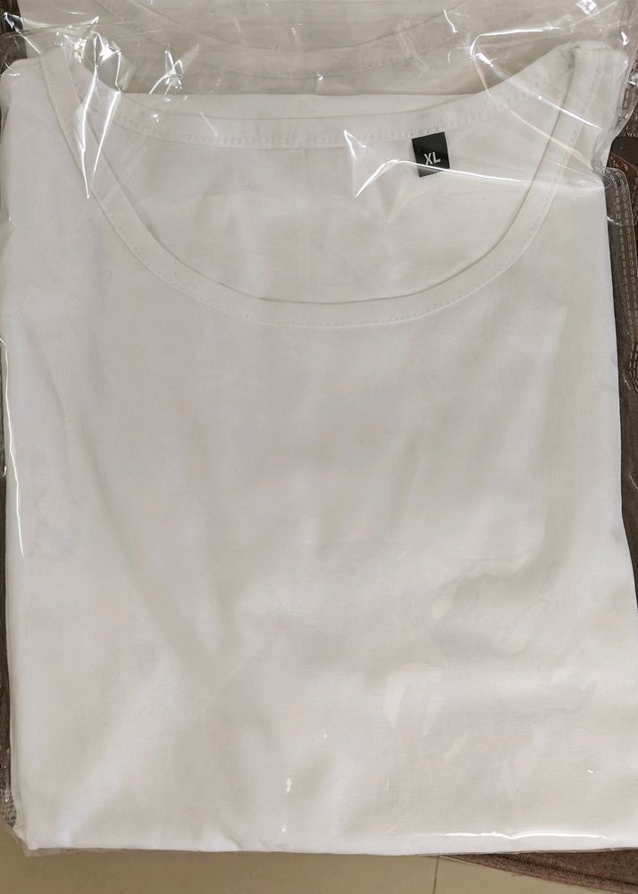 Cotton White Tshirts For Women