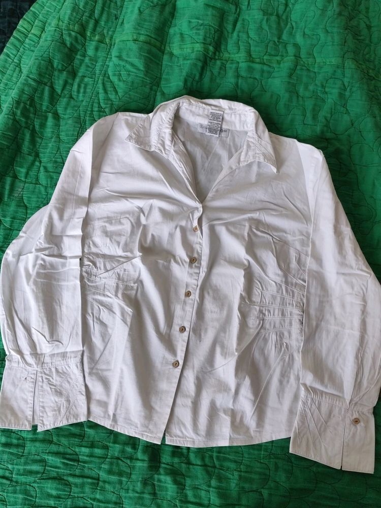 White Formal Shirt For Women