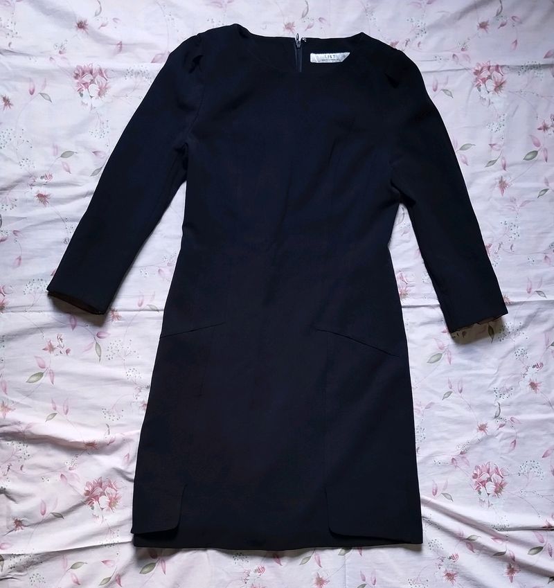 Korean Black Formal Dress