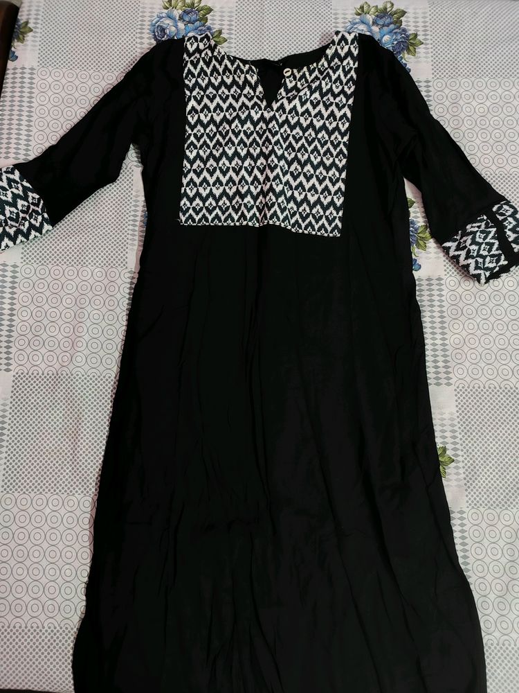 Black Dailywear Kurta For Women