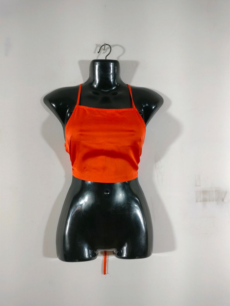 Orange Casual Top (Women's)