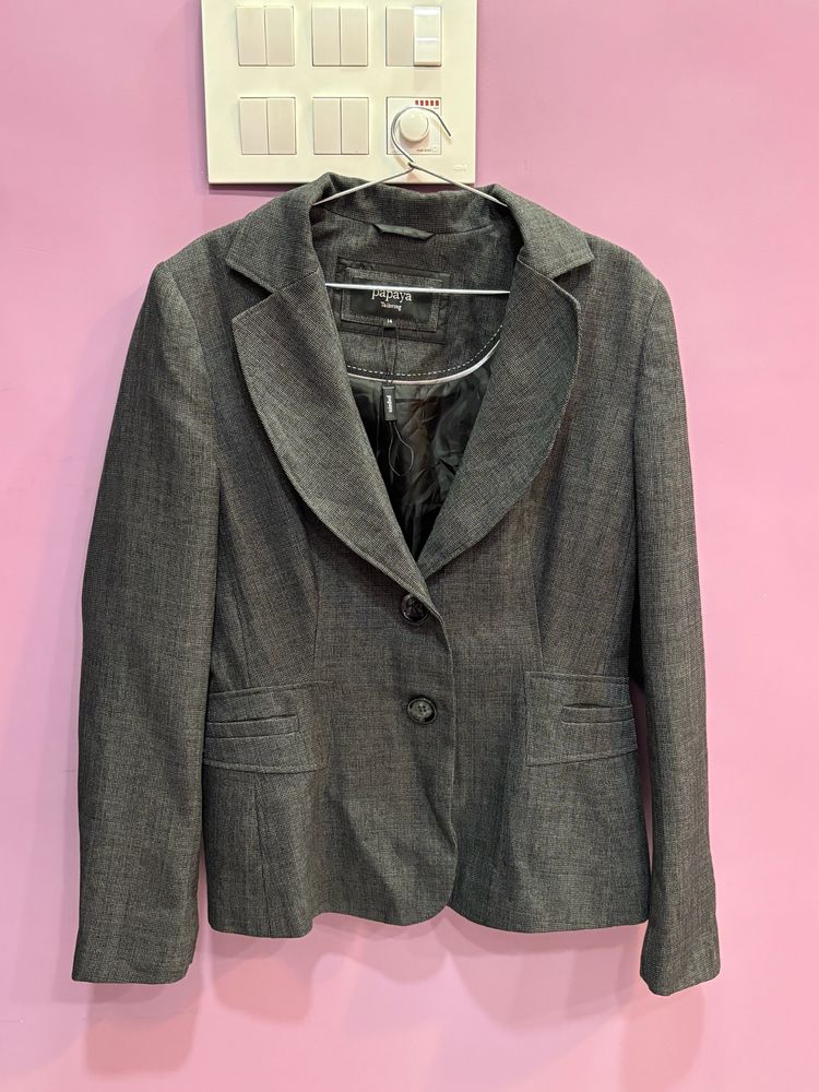 OVERSIZED GREY BLAZER- L/XL