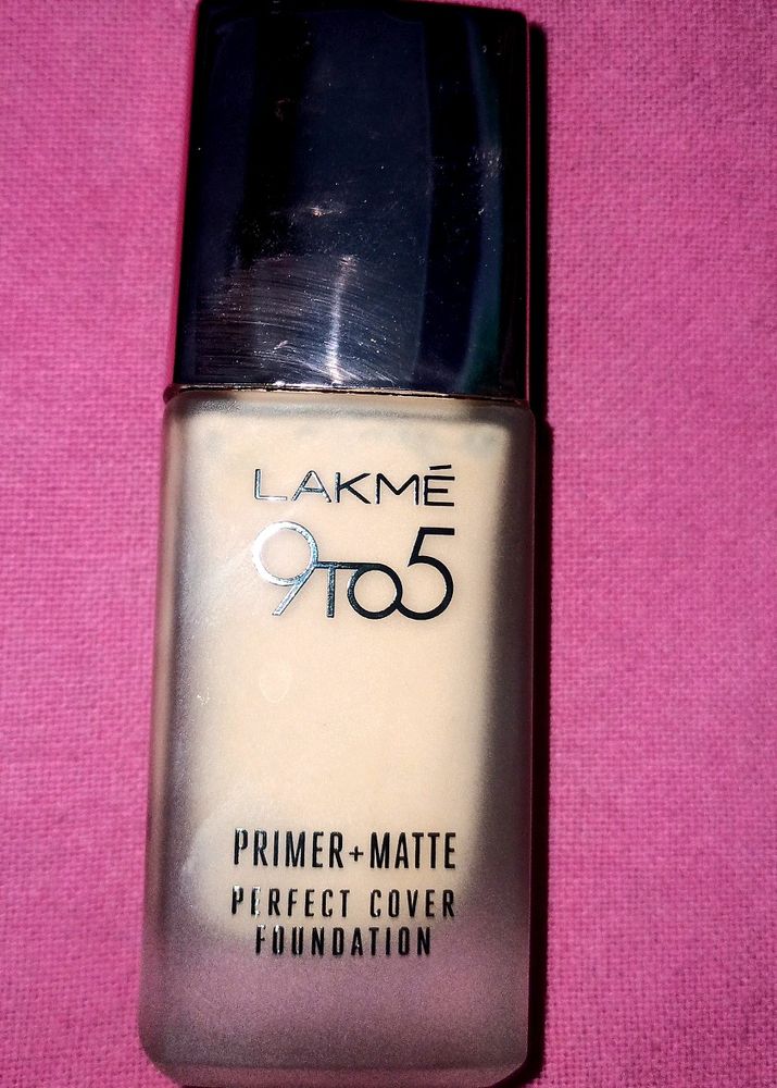 Lakme 9 to5 PRIMER +MATTE PERFECT COVER FOUNDATION ONLY ONE TIME USED