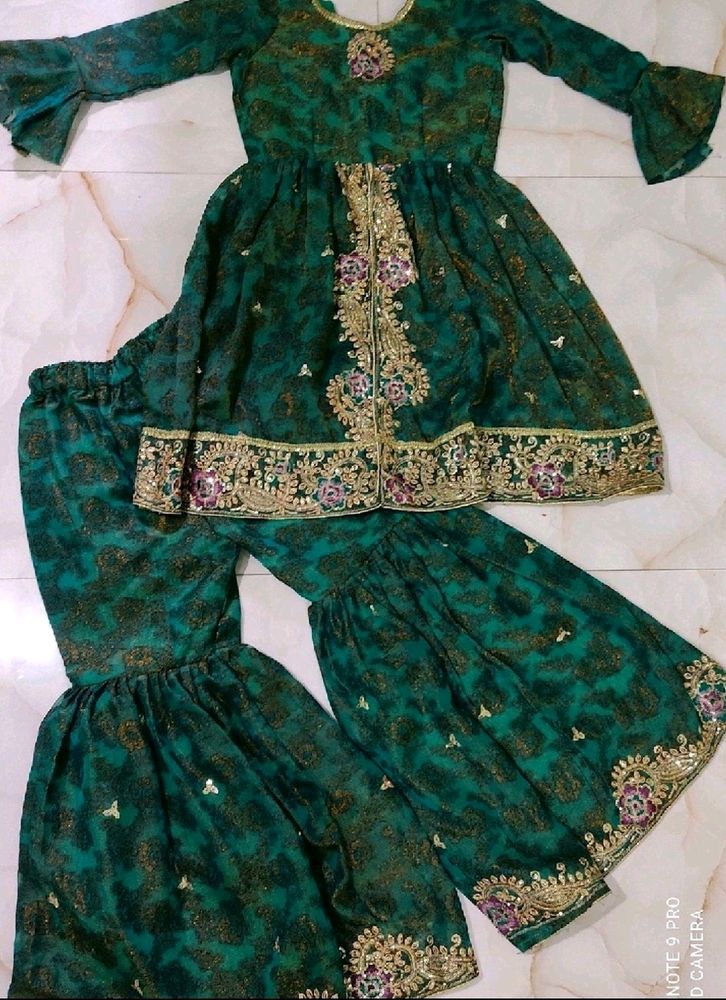 😍🦚New Elegant Rama Green Dress Set 🦚😍