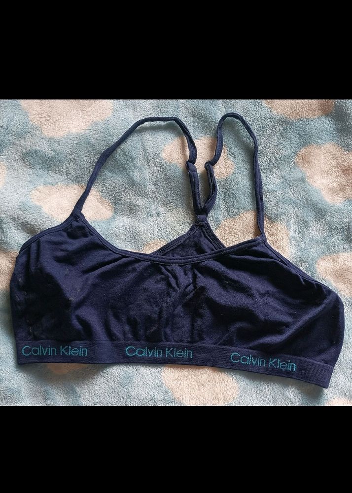 Calvin Klein Blue Sports Bra