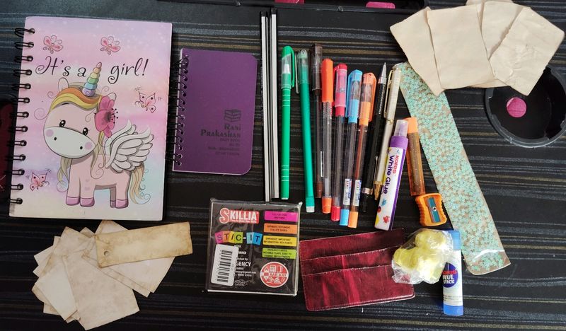 STATIONARY COMBO-JOURNAL DIARY,PEN, PENCIL