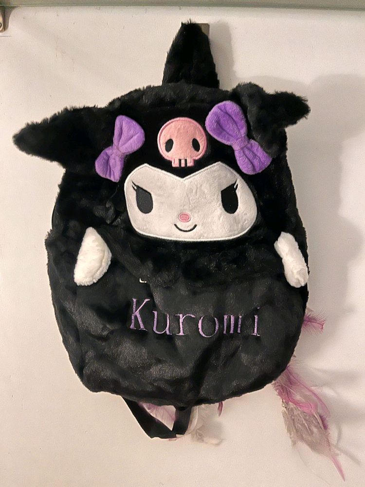 Kuromi Velvet Shiny Backpack